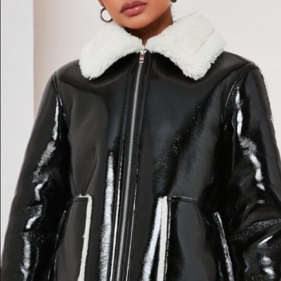 Vinyl moto jacket - Picture 4 of 7